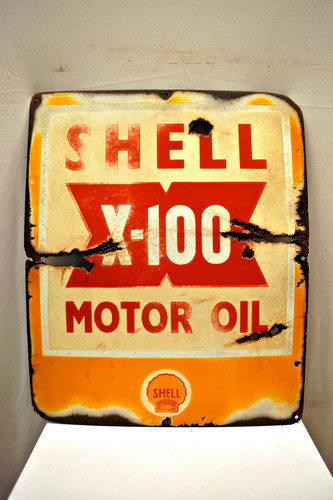 Vintage shell 100 motoröl - x-100,