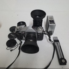Ricoh Singlex TLS Spiegelreflexkamera Analogkamera 3 Objektive Zubehör 60er JAHR