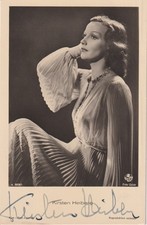 KIRSTEN HEIBERG Original Autogramm signierte FFV Postkarte 40er Jahre
