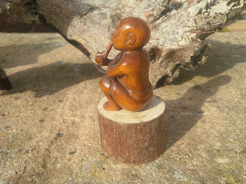 Handgeschnitztes holz netsuke - handgeschnitztes,