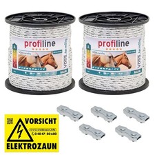 Weidezaunseil 300m 6mm Weidezaun Seil Weideseil Weidezaunlitze Elektrozaun Seil