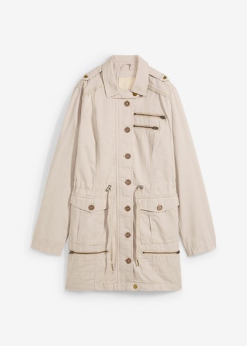 Parka beige damenparka - gr., 42
