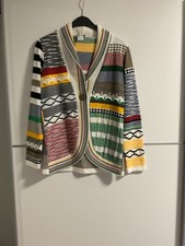 Damen Strickjacke Cardigan Größe 36 Ethno Style Boho Hippie Jacke Bunt Neu