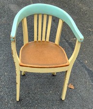 Wunderschöner Armlehnstuhl Holzstuhl Gropius Bauhaus Art Deco Vintage Shabbychic