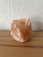 Salzstein Teelichthalter Kerzenhalter Rosa Steinsalz Stein Deko