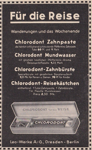 Werbung chlorodont für - für, die