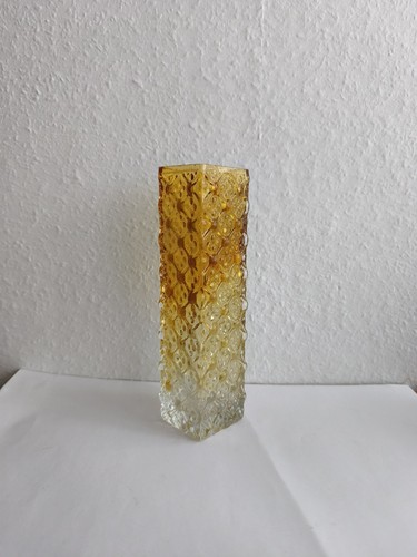 Blumenvase viereckig honig - blumenvase,