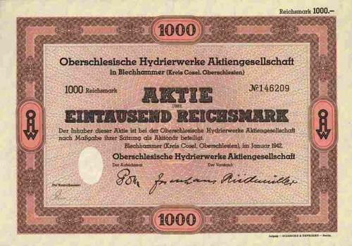 Oberschlesische hydrierwerke - oberschlesische,