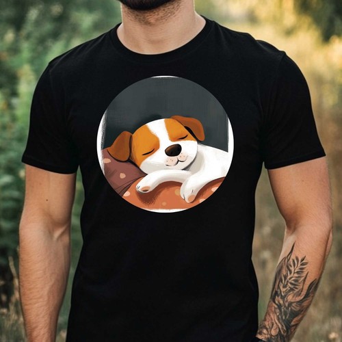 Shirt herren schlafender - t-shirt,