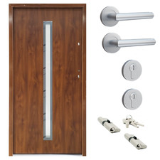 Ausstellungstür #OX03 Nebeneingangstür ATS56 mit Zarge DIN Rechts 100x200 cm