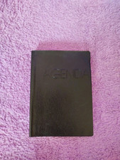 Jahres Agenda Kalender Planer Notiz Buch Schwarz Wie Neu Büro 