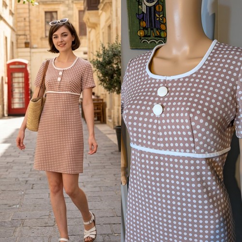 Vintage 60er jahre gepunktetes - vintage,