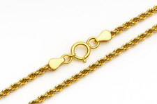 Goldkette Kordelkette 45cm