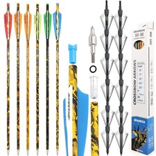 12X Bogenschießen Carbon Bolzen Pfeile 16" 17" 18" 20" 22" Vanes Jagen Shoot