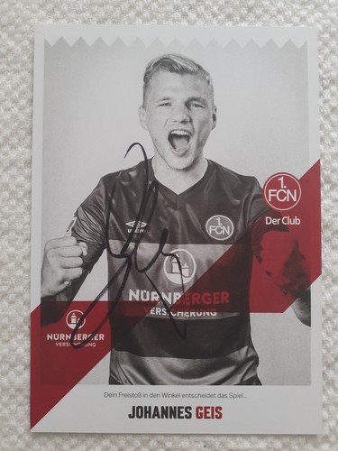 Autogrammkarte johannes geis - autogrammkarte,