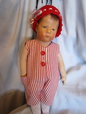 SOMMER OVERALL + HÄKELMÜTZE paßt KK-Puppe 1/Hampelchen UVP 29,90 Euro