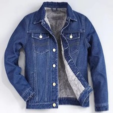 Gefütterte Jeansjacke Herren