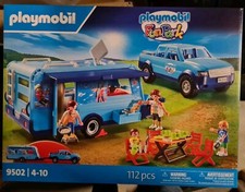 Playmobil 9502 Family Fun Pick-up Wohnwagen Fun Park Camping 112 tlg. NEU OVP 