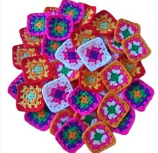 100 gehäkelte Granny Squares