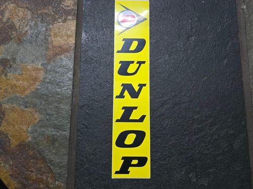 Vintage dunlop aufkleber gelb - vintage,