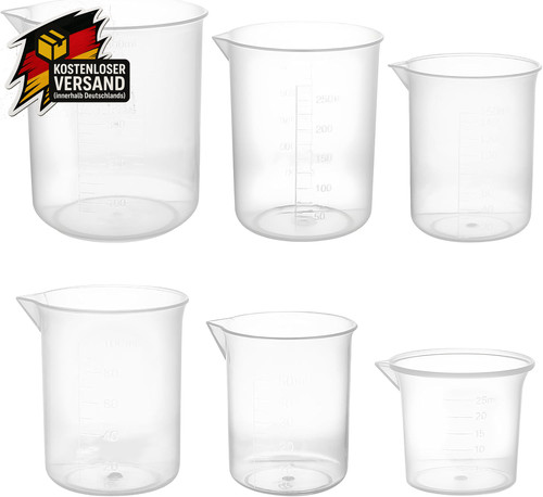 Messbecher set stück - messbecher, 6