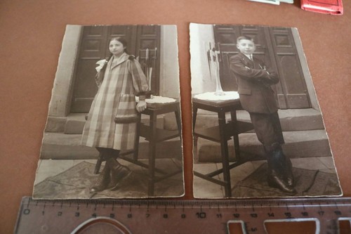 Zwei alte fotos portait - alte,