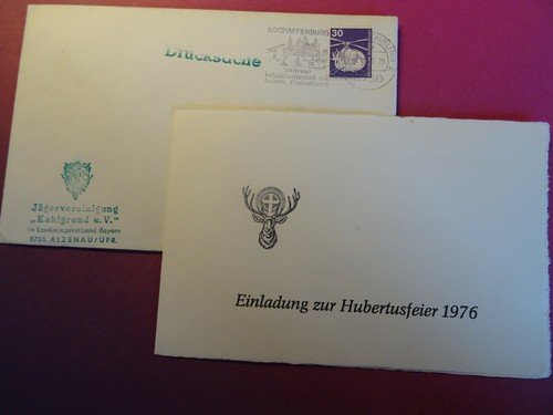 Einladung hubertusfeier 1976 - hubertusfeier,