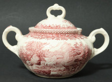 Villeroy & Boch rotes Burgenland rot Zuckerdose Zuckertopf Dose Topf V&B Service