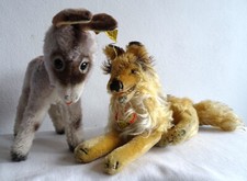 Steiff Tier Stofftier 4250/30 Hund Collie 30 cm Esel 3610/17