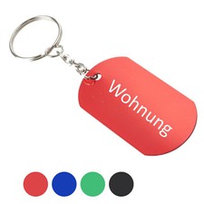 Schlüsselanhänger Minium mit individueller Gravur Name Geschenk Gewerbe Vereine