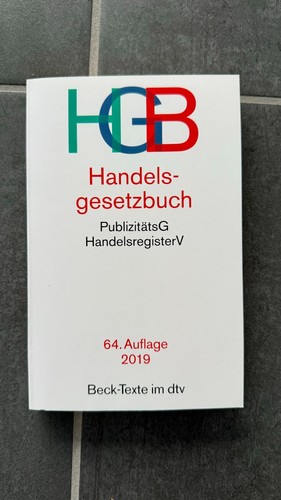Hgb handelsgesetzbuch 2019 - hgb, |