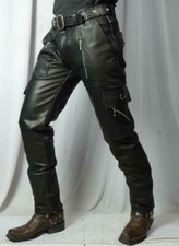 Leder Biker Military Army Cargohose Jeans Harley Davidson Vulcan 1200 GTC