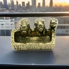 3 Glückschweine Aus Messing