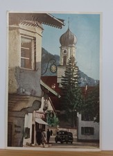 #AK Oberammergau, Dorfstrasse, Passionsspiele, gel. 1950