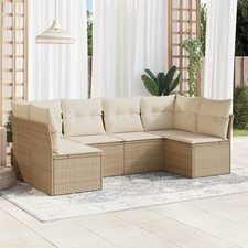 Garten-Sofagarnitur mit Kissen