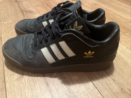 Adidas forum low schwarz - forum, leder