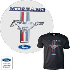 FORD Mustang T-Shirt US-Car Garage licensed Emblem Logo classic *0167 schwarz