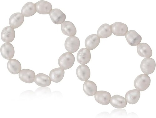 Perlenringe damen set - damen, 2