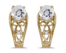 LXR 14k Gelbgold Rund White