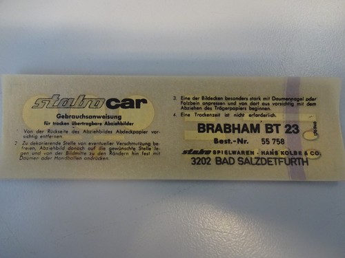 Stabocar 132 brabham 23 - stabocar, bt