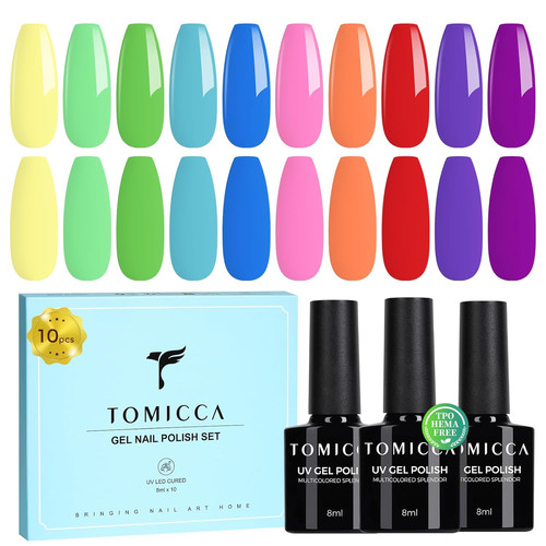 Tomicca nagellack set - uv, set,