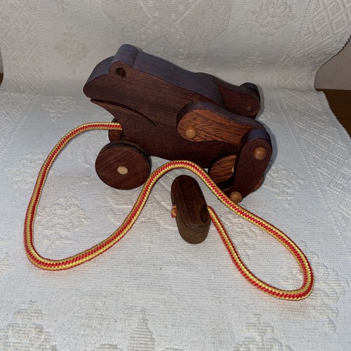 Vintage holz frosch kleinkind - frosch,