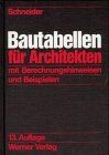 Bautabellen für architekten - bautabellen,