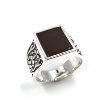 925 Silber Bandring roter