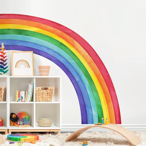 Großer regenbogen aufkleber - großer,
