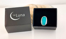 Schöner grünblauer Chrysokoll Ring in Silber von La Luna Design, Gr. 57, neu!