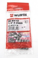 WÜRTH 10 X  Bit RW 10 - RW 20 - RW 25 - RW 30 - RW 40 OVP  Bit für SIT