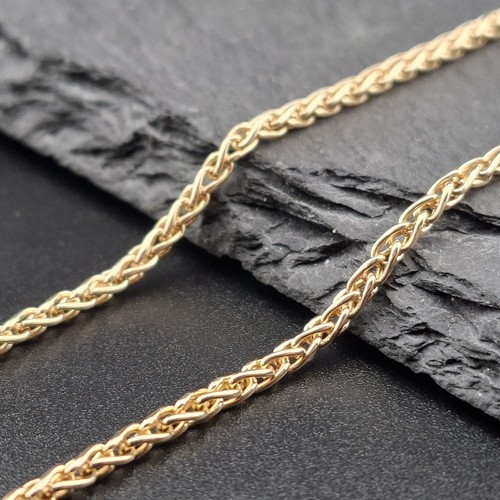 Neuwertige gold zopfkette - gold,