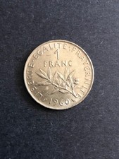 1 Franc 1960 - Kursmünzen Frankreich - 2 Stück