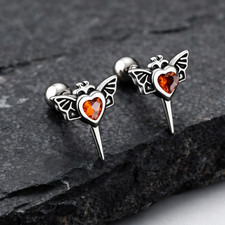 🖤 Gothic Flügel Ohrstecker